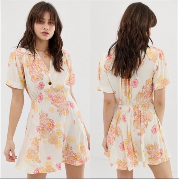 Free People Blue Hawaii Mini Dress - Picture 1 of 7
